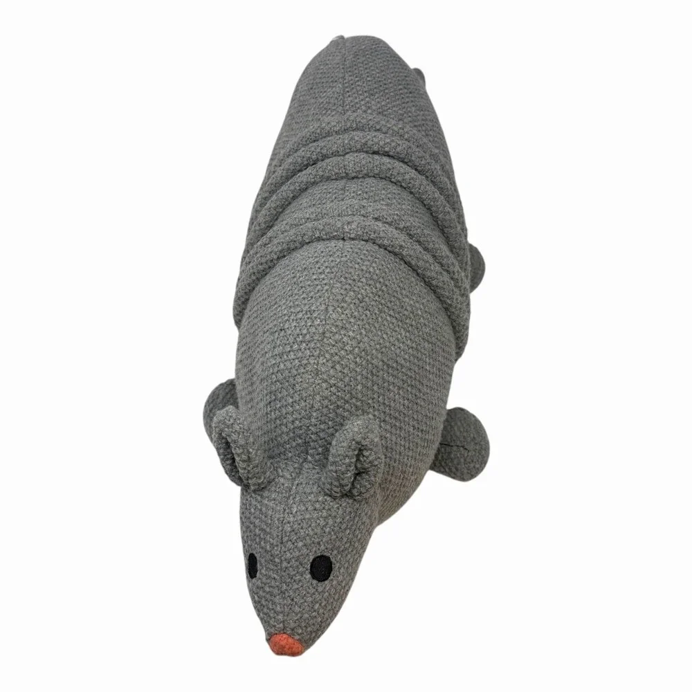 Christian Robinson Target Grey Knit Armadillo Decorative Pillow Plush Decor‎